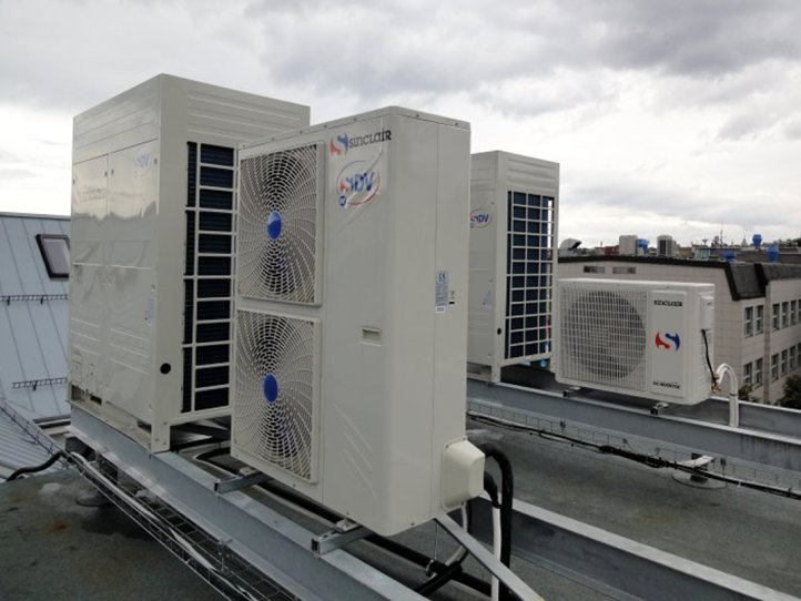 Commercial air conditioner system for multifunctional hall